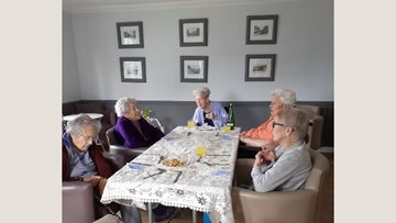 Ladies who lunch at Irvine care home